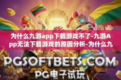 为什么九游app下载游戏不了-九游App无法下载游戏的原因分析-为什么九游app下载游戏不了